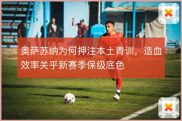 奥萨苏纳为何押注本土青训,造血效率关乎新赛季保级底色